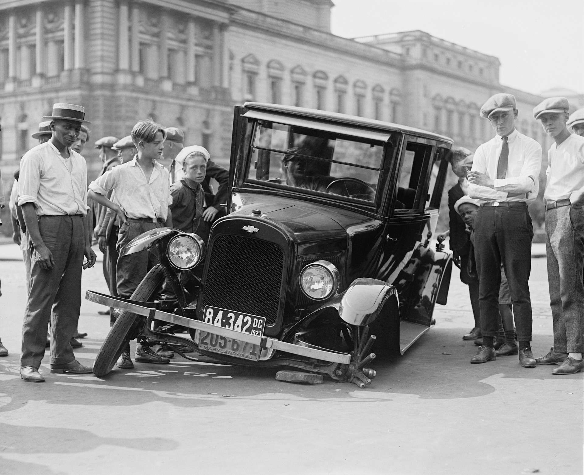 An old broken down car